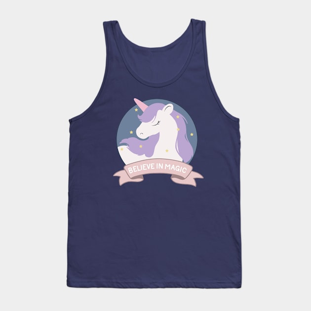 Unicorn Tank Top by valentinahramov